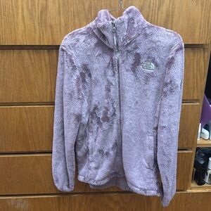 Soft fluffy north face zip up